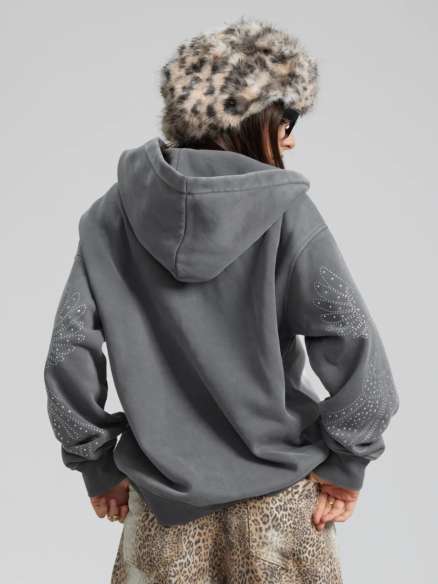 Angelic Cross Zip Hoodie-350 - Image 4