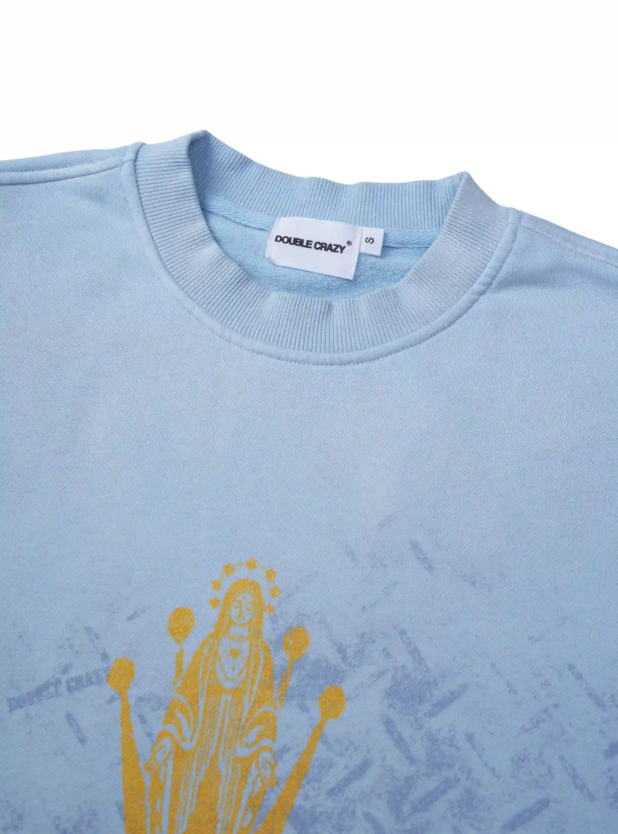 Boxy Relax Cracked Graphic Tee-431 - Image 2