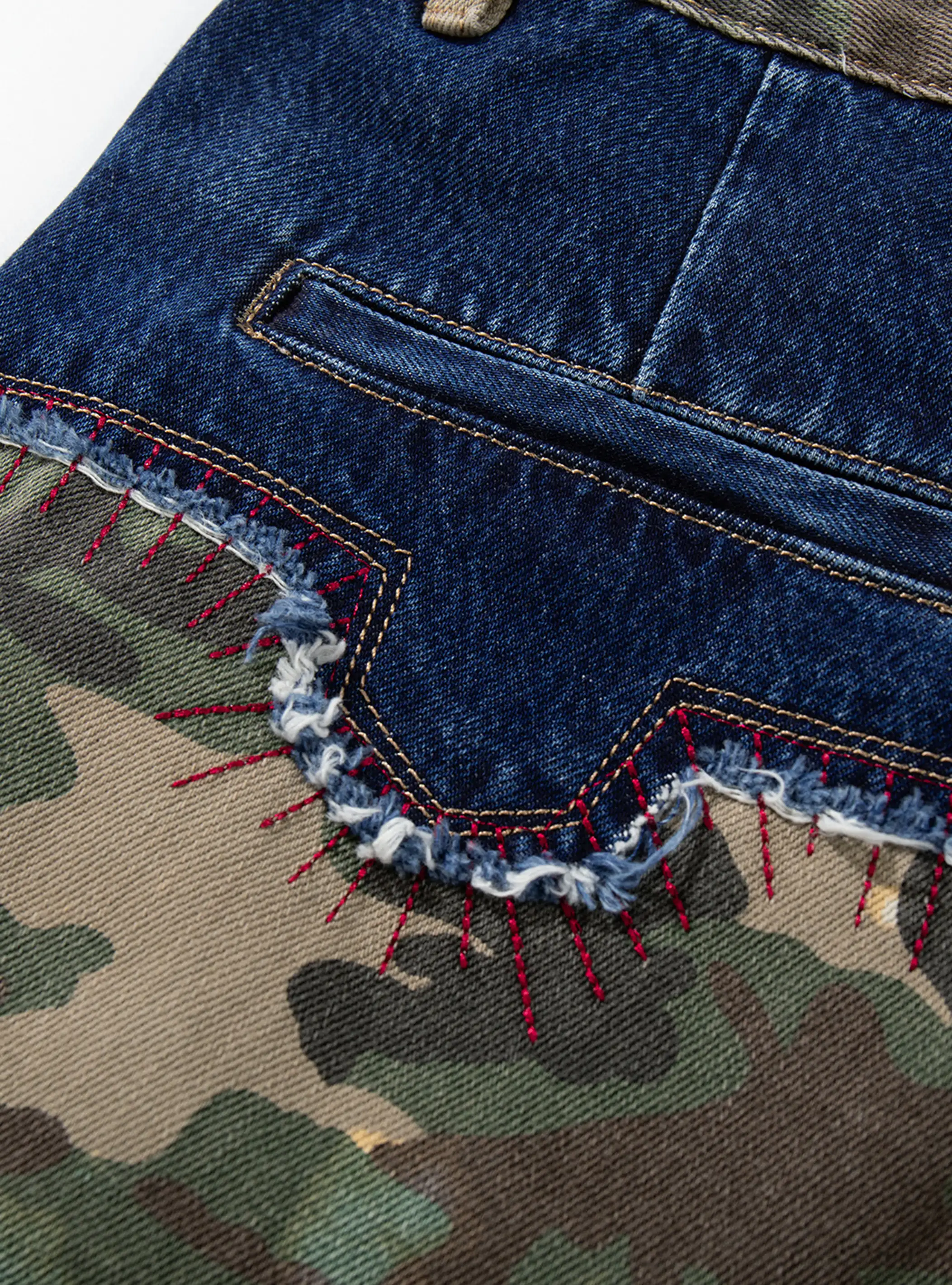 Camo Patch Trap Jeans-S1185 - Image 3