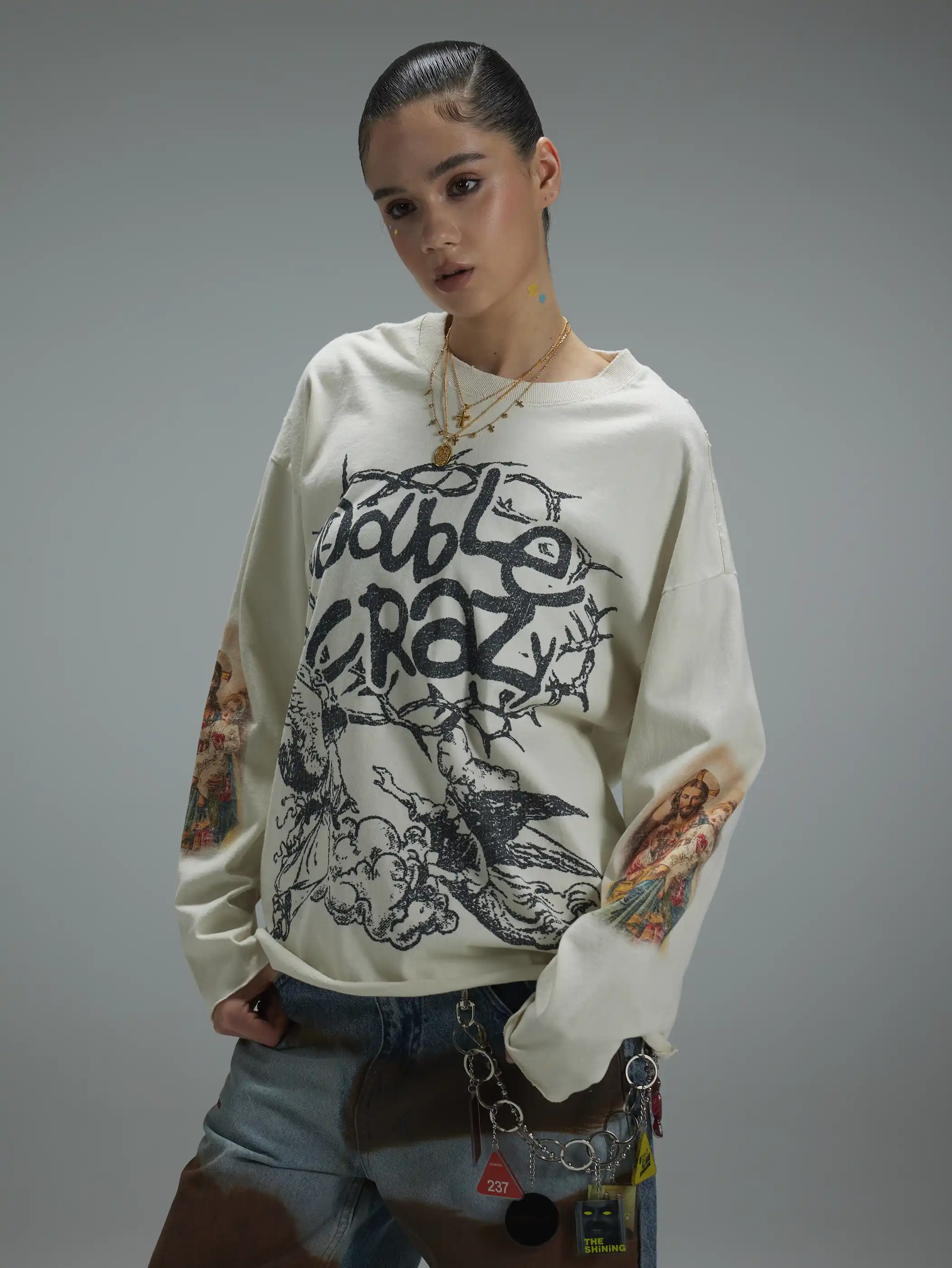 Crowned Angel Faith Longsleeve-417 - Image 7