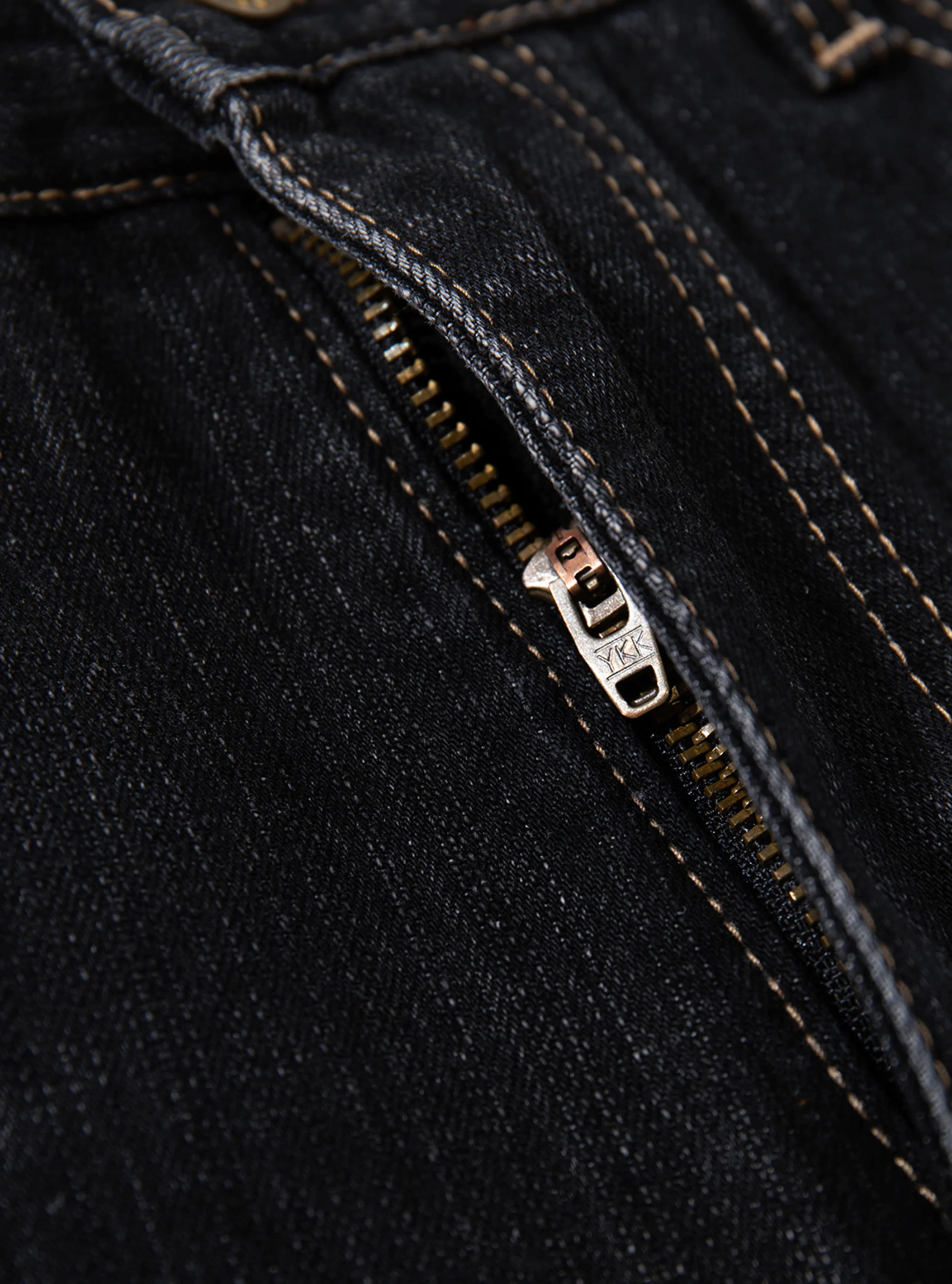 Curved-Leg Faded Flare Jeans-S1197 - Image 3