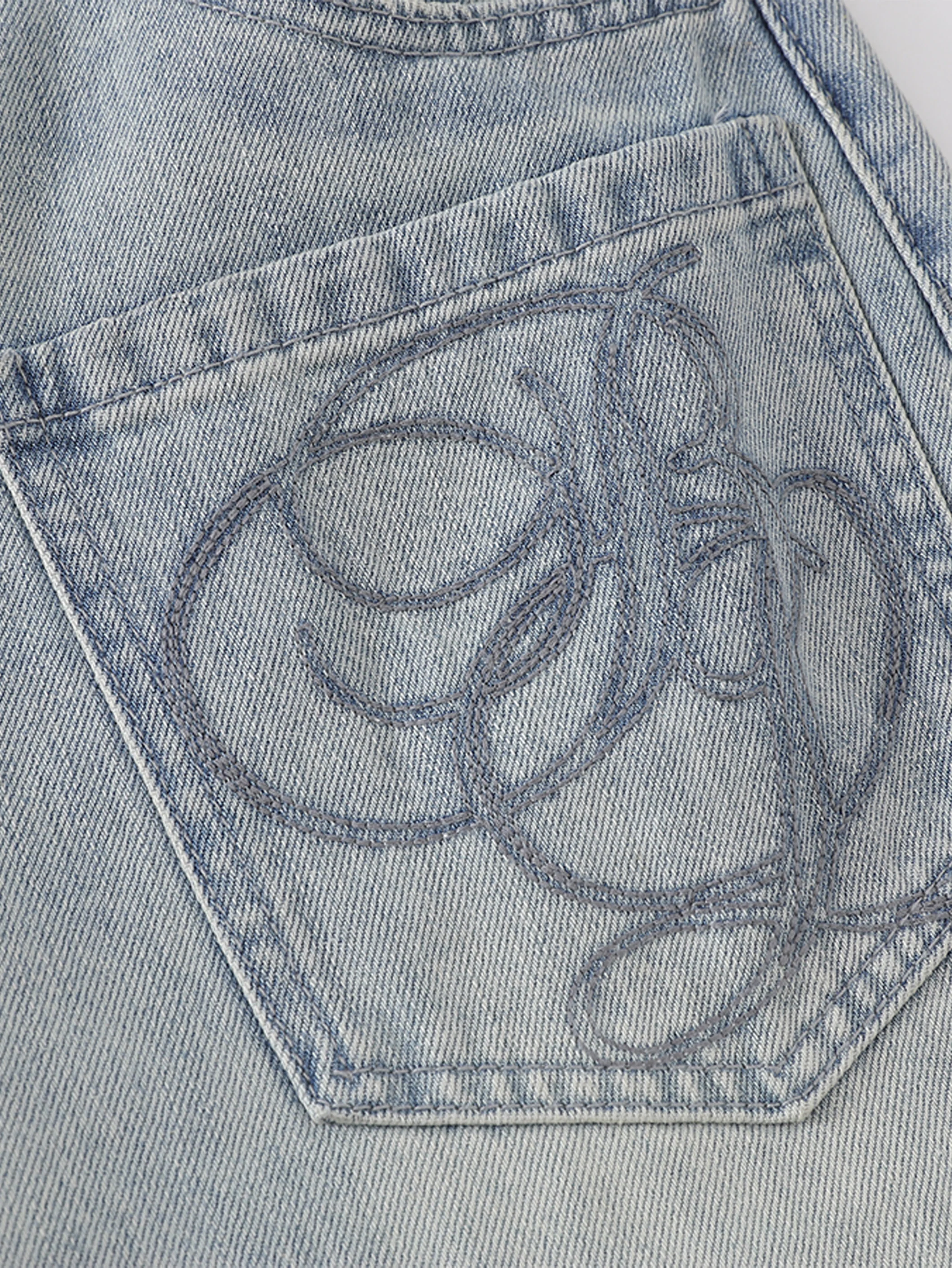 Diamond Stitch Jean-S1127 - Image 4