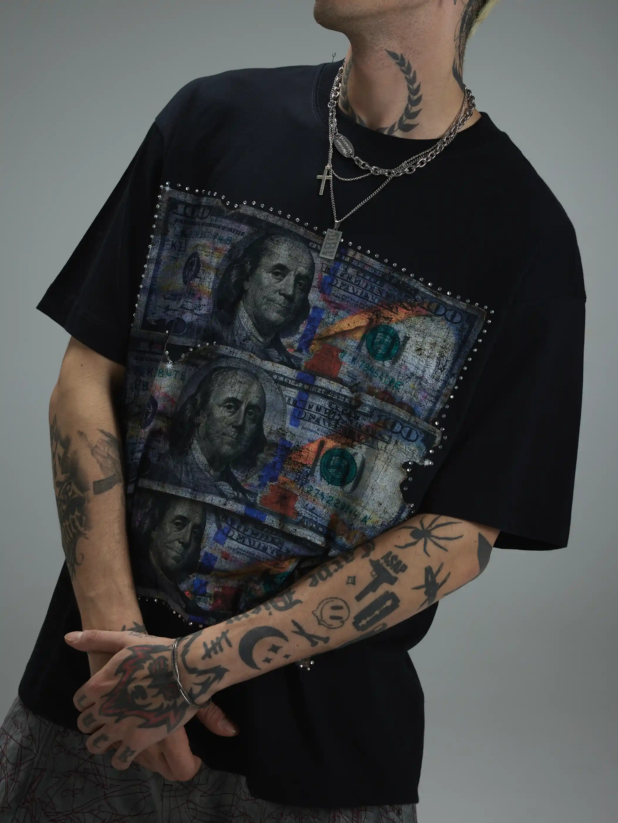 Dirty Money Streetwear T-shirt-407T - Image 3