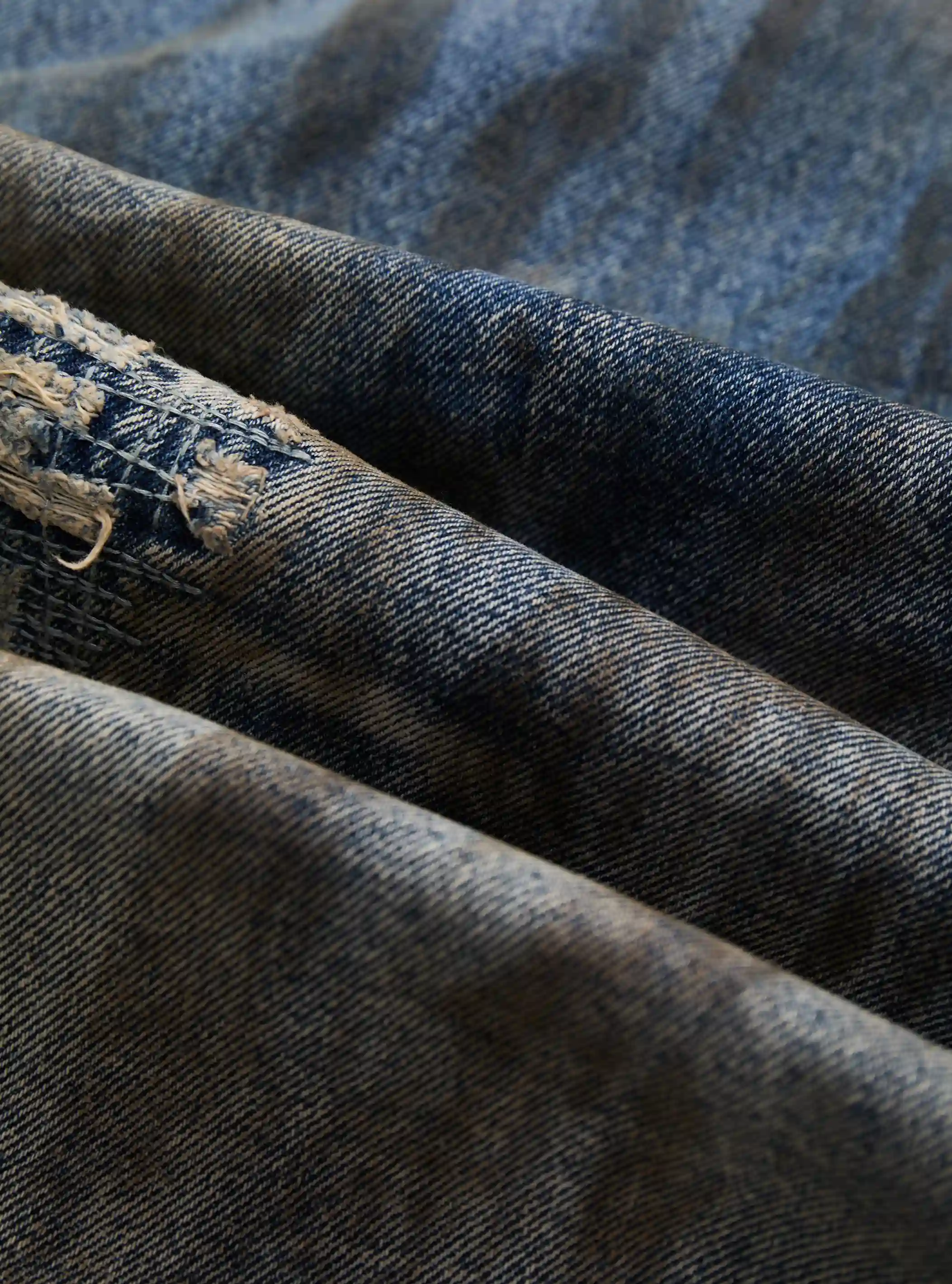 Dirty Tint Scrawl Distressed Denim-S1202 - Image 5