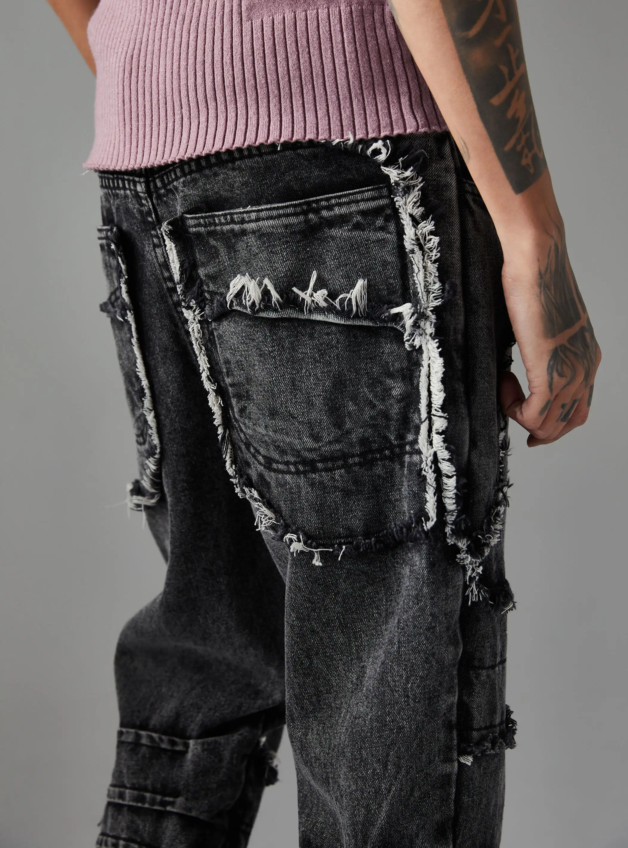 Distressed Street Rebel Jeans-S1180 - Image 5