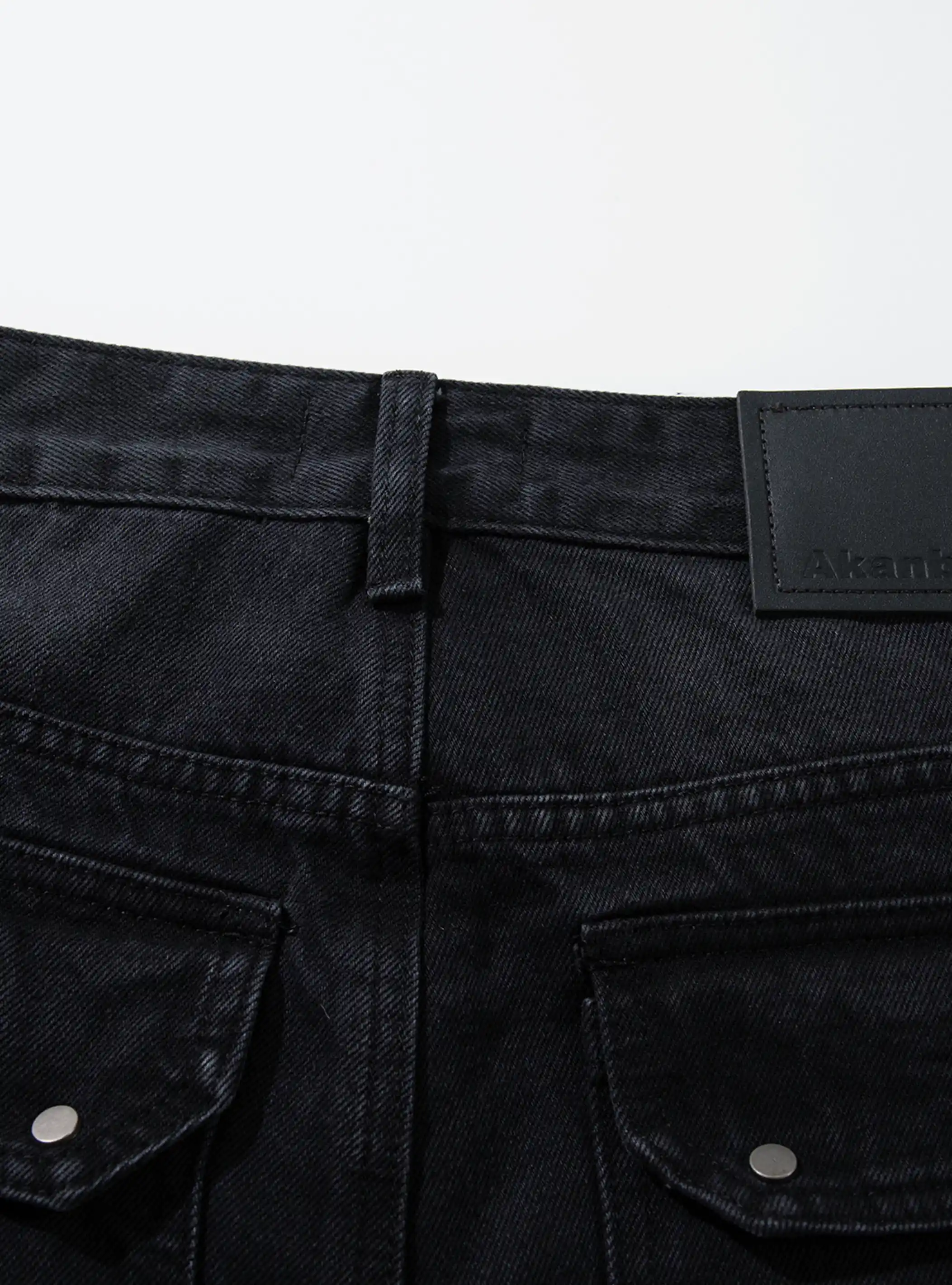 Heavy Distressed Multi-Rip Flare Jeans-S1206 - Image 3