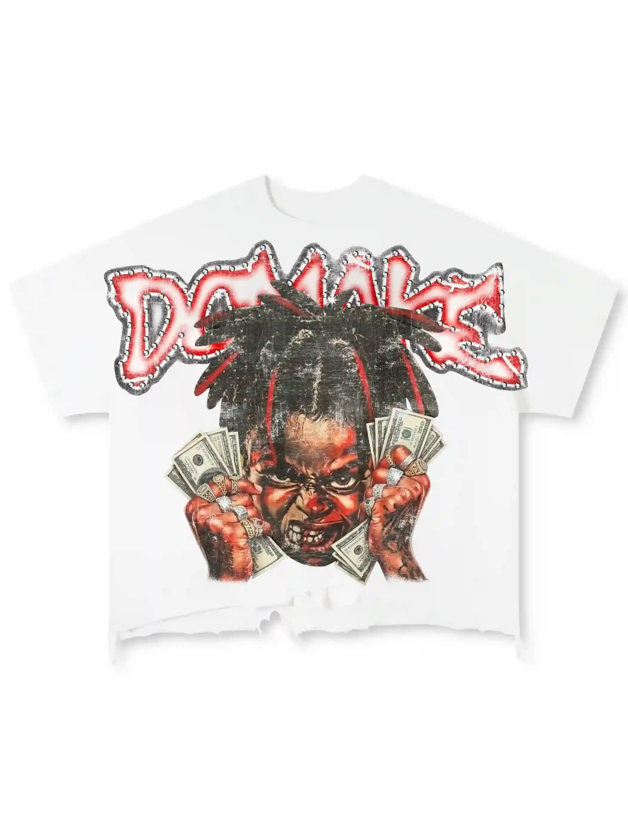 Iced Rage Distressed Tee-460 - Image 3