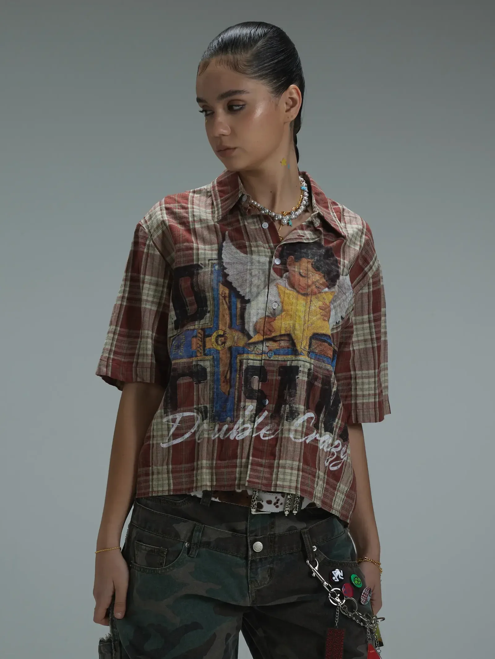 L.A. Grunge Cracked Cherub Shirt-427 - Image 3