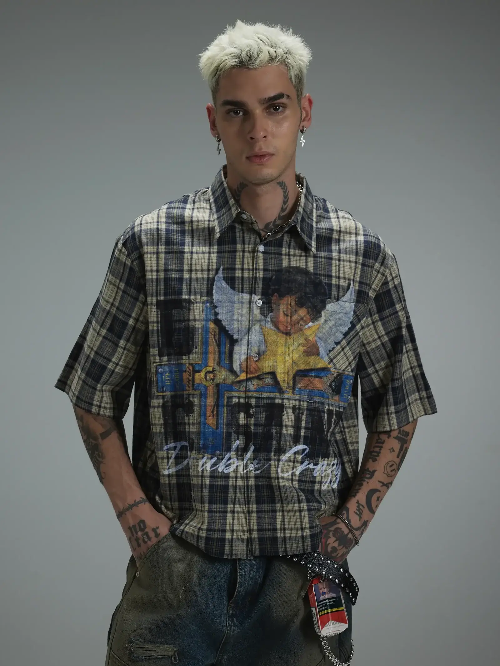 L.A. Grunge Cracked Cherub Shirt-427 - Image 7