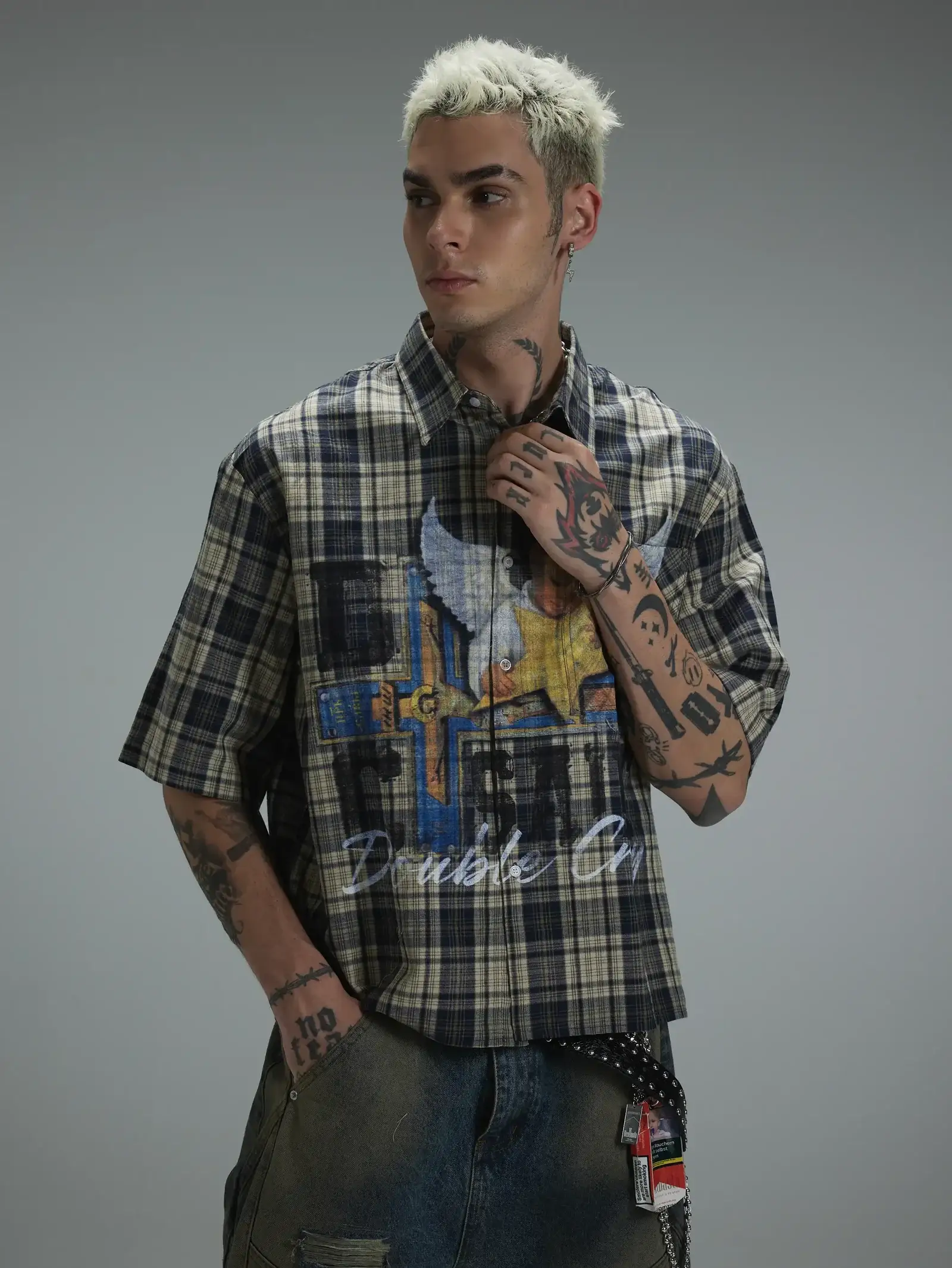 L.A. Grunge Cracked Cherub Shirt-427 - Image 8