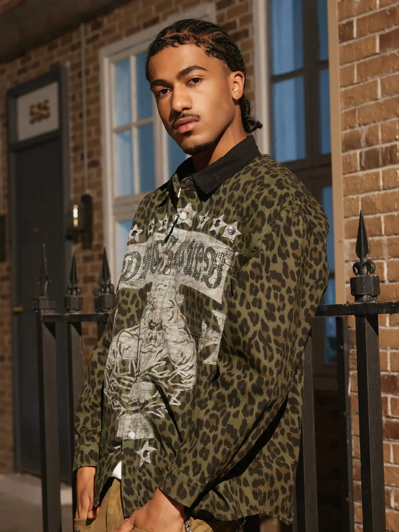 Leopard Chain Shirt-390 - Image 3