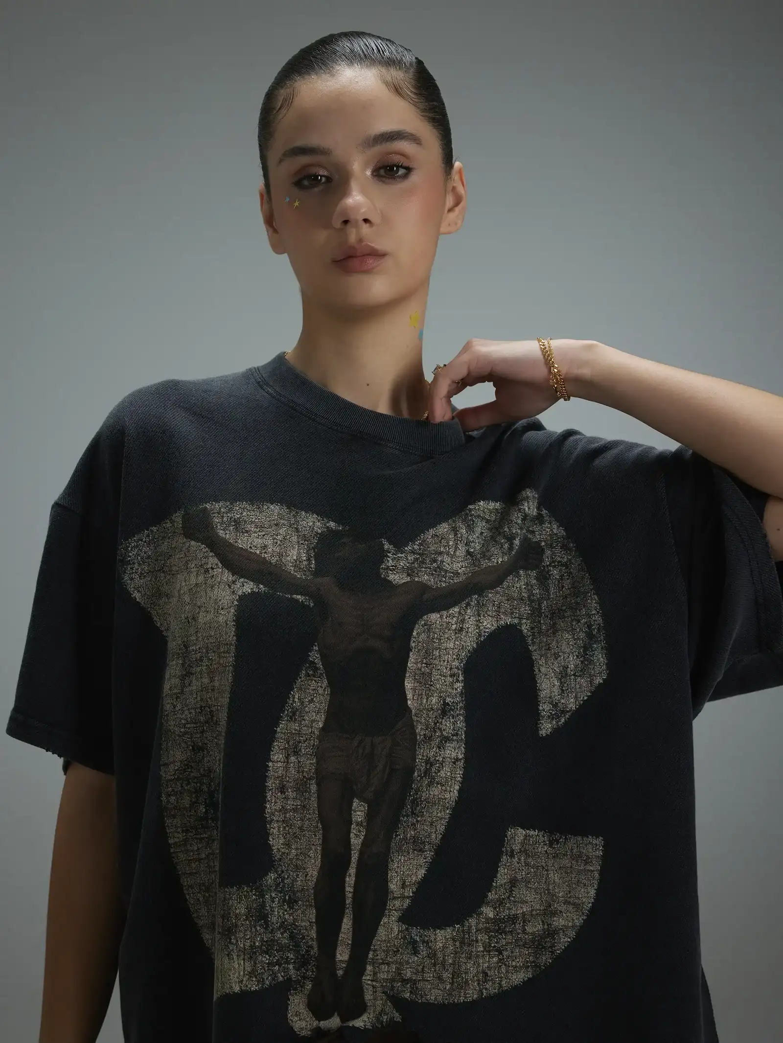Sacrifice Graphic T-shirt-420 - Image 3