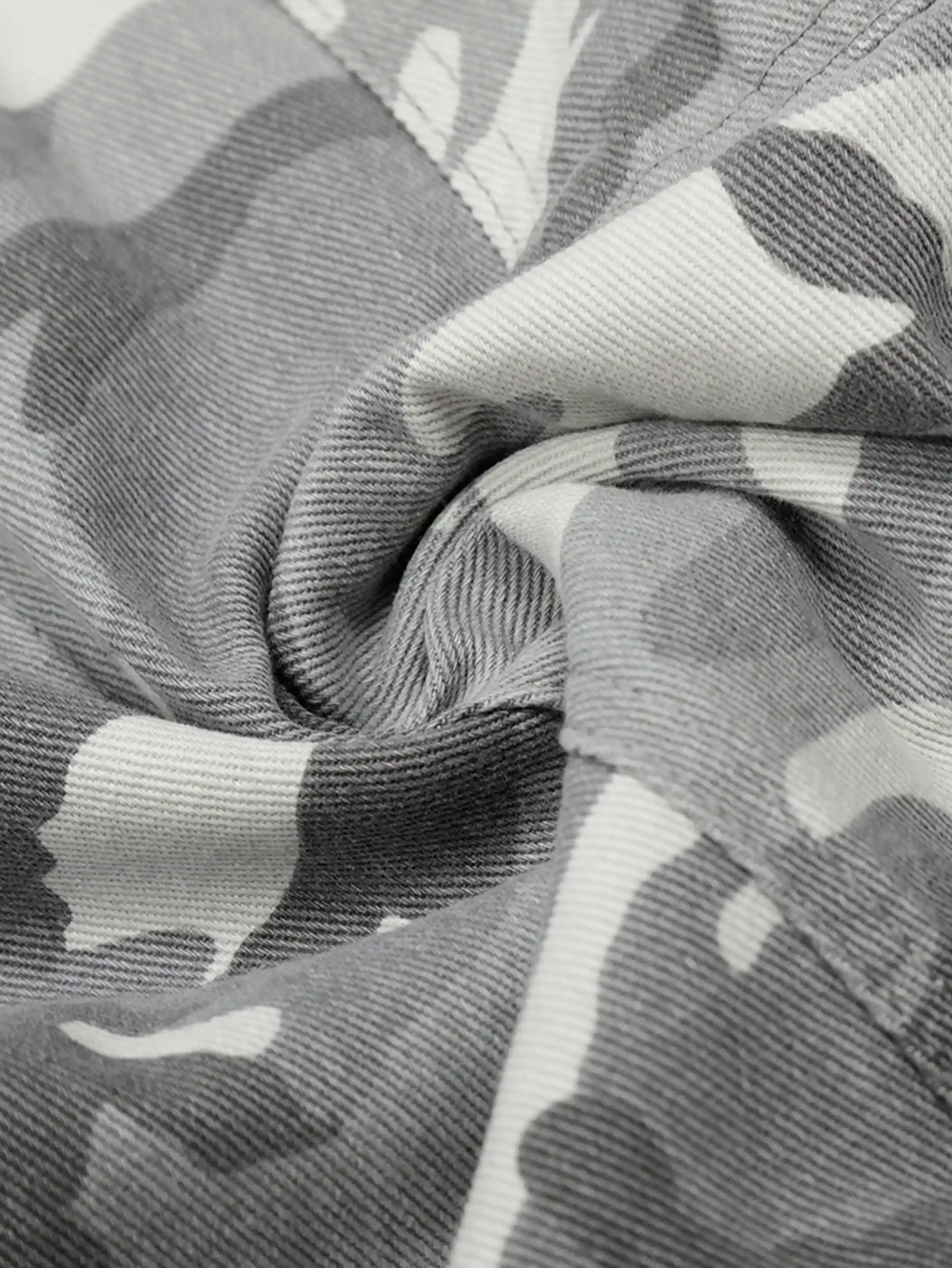 Streetwear Grey Camo Cargo Pants-S1050 - Image 4