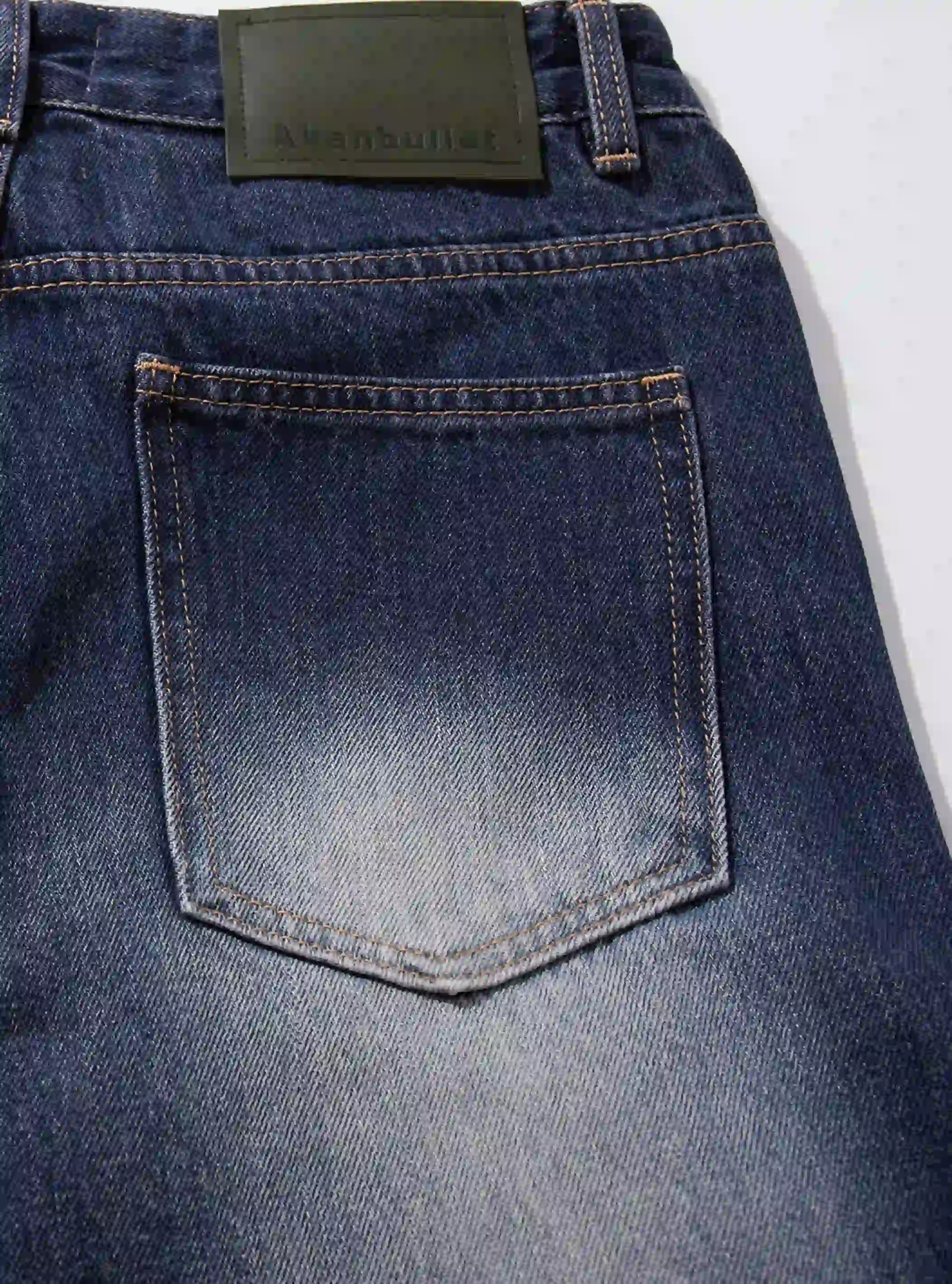 Vintage Spray Fade Zip Flare Jeans-S1207 - Image 4